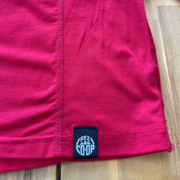 Rei Co-op Mens Red Long Sleeve Quarter Zip Baselayer Shirt Size Large - Picture 3 of 4